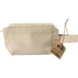 Makeup Pung, H: 10 cm, D: 5 cm, B: 14 cm, lys natur, 1 stk.