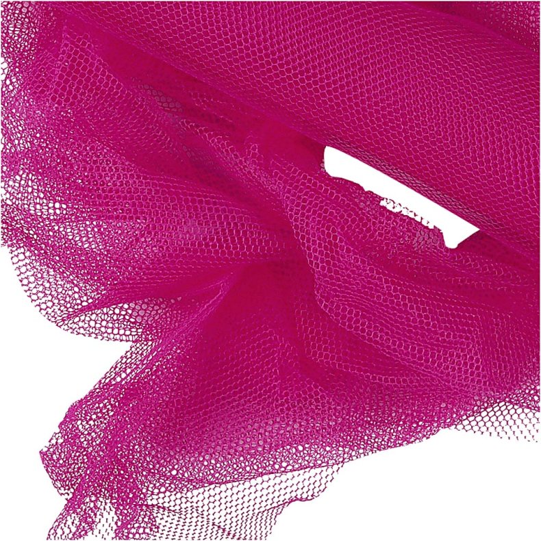 Tyl, B: 50 cm, pink, 5 m/ 1 rl.