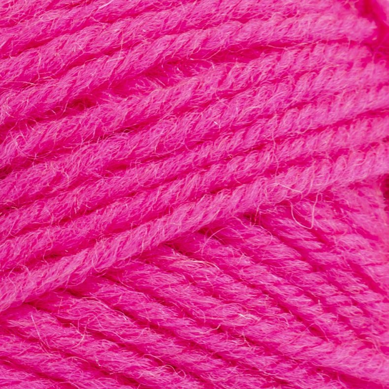 Melbourne Uldgarn, L: 92 m, pind 4-5,5, neon pink, 50 g/ 1 ngl.