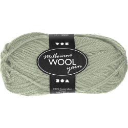 Melbourne Uldgarn, L: 92 m, pind 4-5,5, lys gr&oslash;n, 50 g/ 1 ngl.