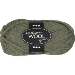 Melbourne Uldgarn, L: 92 m, pind 4-5,5, m&oslash;rk gr&oslash;n, 50 g/ 1 ngl.