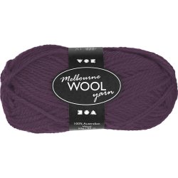 Melbourne Uldgarn, L: 92 m, pind 4-5,5, lilla, 50 g/ 1 ngl.