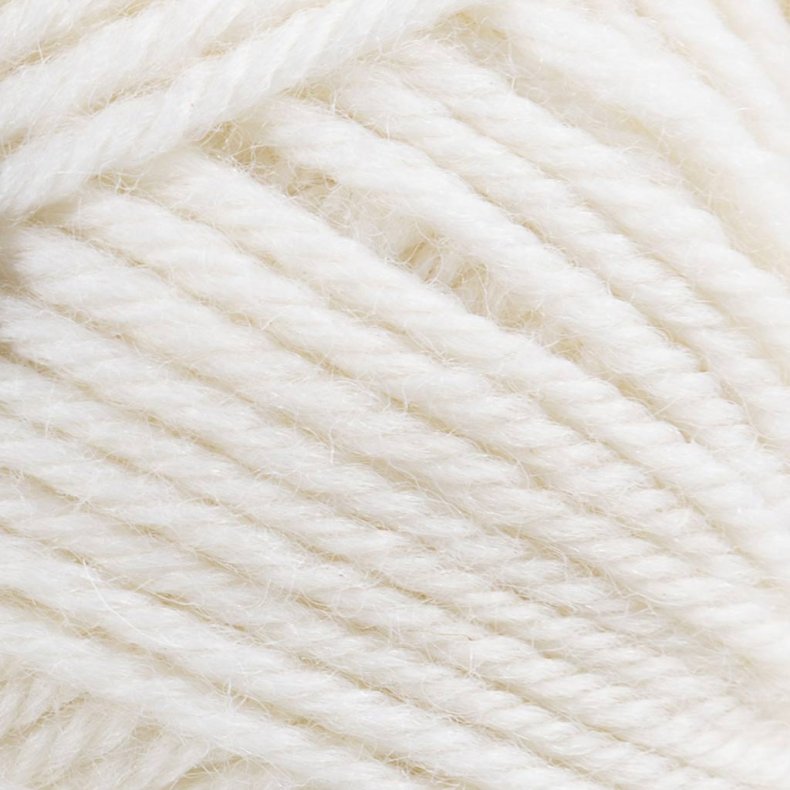 Melbourne Uldgarn, L: 92 m, pind 4-5,5, r&aring;hvid, 50 g/ 1 ngl.