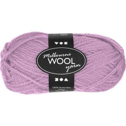 Melbourne Uldgarn, L: 92 m, pind 4-5,5, rosa, 50 g/ 1 ngl.