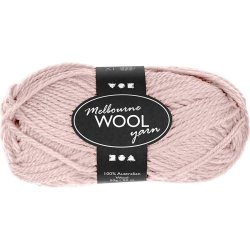 Melbourne Uldgarn, L: 92 m, pind 4-5,5, lys r&oslash;d, 50 g/ 1 ngl.