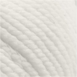 Uldgarn, L: 125 M, r&aring;hvid, 100 g/ 1 ngl.