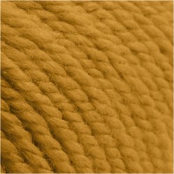 Uldgarn, L: 125 M, m&oslash;rk gul, 100 g/ 1 ngl.