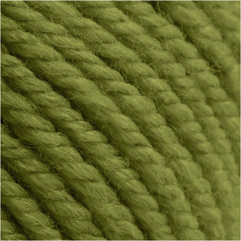 Uldgarn, L: 125 M, olivengr&oslash;n, 100 g/ 1 ngl.