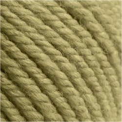 Uldgarn, L: 125 M, lys gr&oslash;n, 100 g/ 1 ngl.