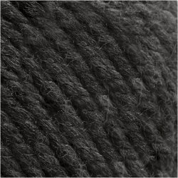 Uldgarn, L: 125 M, m&oslash;rk gr&aring; melange, 100 g/ 1 ngl.