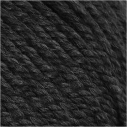 Uldgarn, L: 125 M, sort, 100 g/ 1 ngl.