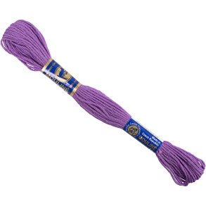 Broderigarn, lilla, 12x8 m/ 1 pk.