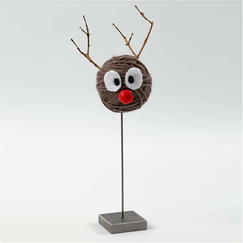 Melbourne Uldgarn, L: 92 M, gr&aring; brun, 50 g/ 1 ngl.