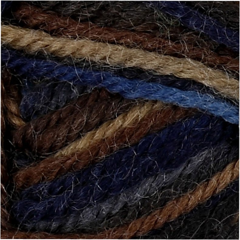 Melbourne Uldgarn, L: 92 M, brun harmoni, 50 g/ 1 ngl.