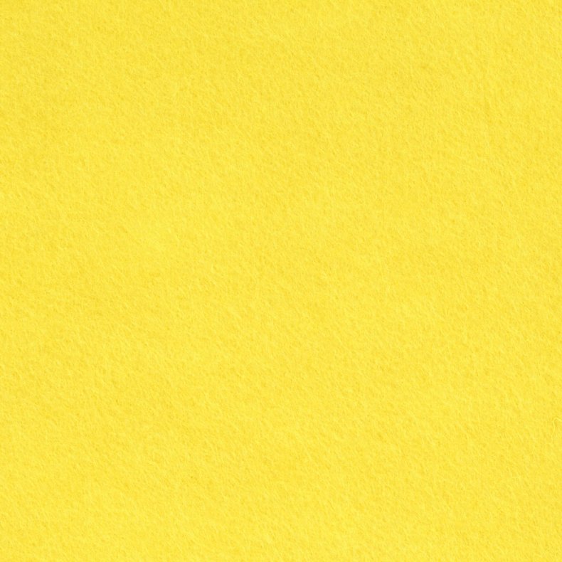 Hobbyfilt, B: 45 cm, tykkelse 1,5-2 mm, 180-200 g, gul, 5 m/ 1 rl.