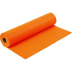 Hobbyfilt, B: 45 cm, tykkelse 1,5-2 mm, 180-200 g, orange, 5 m/ 1 rl.