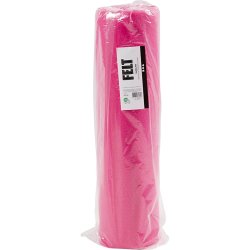 Hobbyfilt, B: 45 cm, tykkelse 1,5-2 mm, 180-200 g, pink, 5 m/ 1 rl.