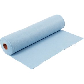 Hobbyfilt, B: 45 cm, tykkelse 1,5-2 mm, 180-200 g, lysebl&aring;, 5 m/ 1 rl.