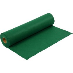 Hobbyfilt, B: 45 cm, tykkelse 1,5-2 mm, 180-200 g, gr&oslash;n, 5 m/ 1 rl.