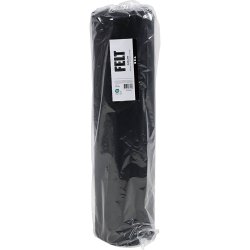 Hobbyfilt, B: 45 cm, tykkelse 1,5-2 mm, 180-200 g, sort, 5 m/ 1 rl.