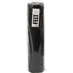Hobbyfilt, B: 45 cm, tykkelse 1,5-2 mm, meleret, 180-200 g, sort, 5 m/ 1 rl.