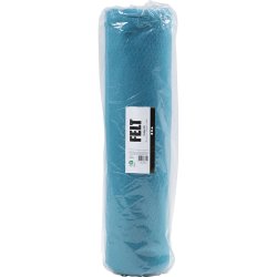 Hobbyfilt, B: 45 cm, tykkelse 1,5-2 mm, 180-200 g, turkis, 5 m/ 1 rl.