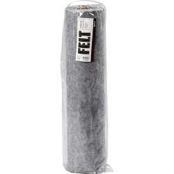 Hobbyfilt, B: 45 cm, tykkelse 1,5-2 mm, meleret, 180-200 g, gr&aring;, 5 m/ 1 rl.