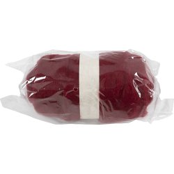 Kartet Uld, varm r&oslash;d, 100 g/ 1 bdt.