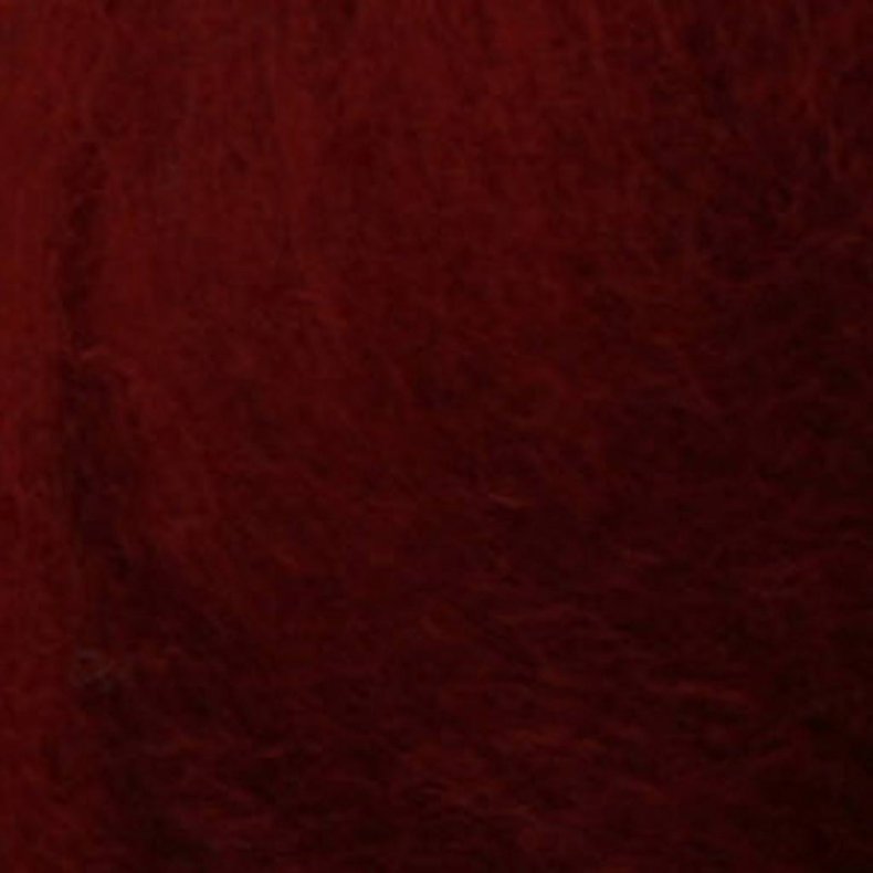 Kartet Uld, varm r&oslash;d, 100 g/ 1 bdt.