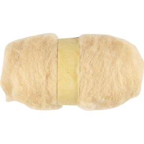 Kartet Uld, lys pudder, 100 g/ 1 bdt.