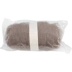 Kartet Uld, lys pudder, 100 g/ 1 bdt.