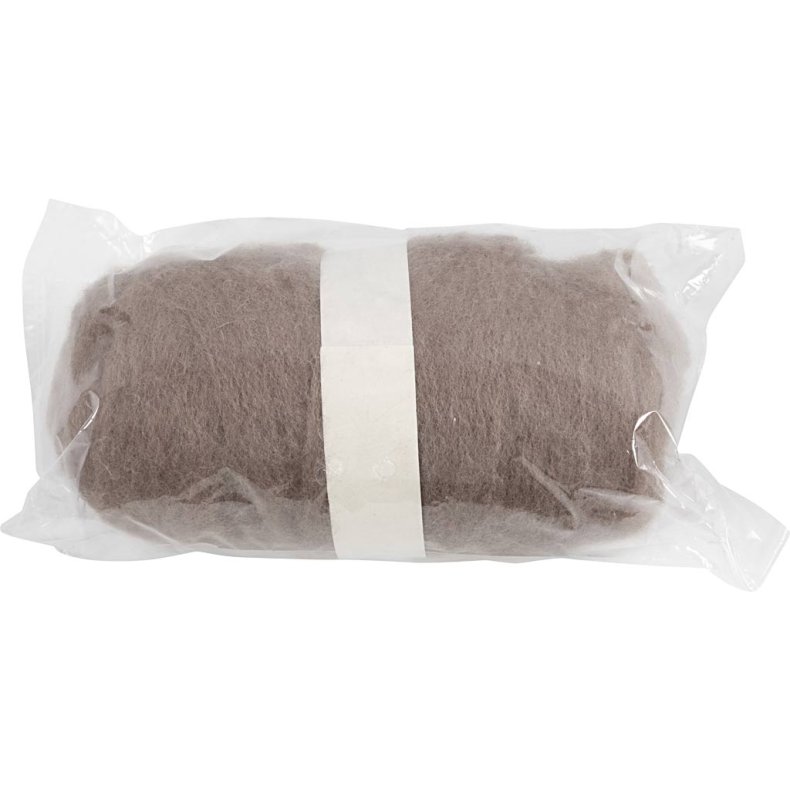Kartet Uld, lys pudder, 100 g/ 1 bdt.