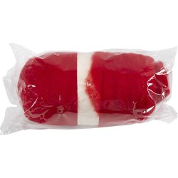 Kartet Uld, r&oslash;d, 100 g/ 1 bdt.
