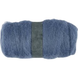 Kartet Uld, himmelbl&aring;, 100 g/ 1 bdt.