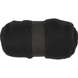 Kartet Uld, sort, 100 g/ 1 bdt.
