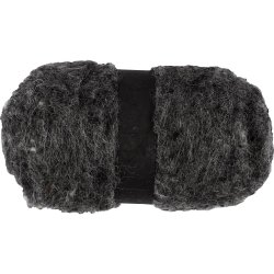 Kartet Uld, m&oslash;rk gr&aring;, 100 g/ 1 bdt.