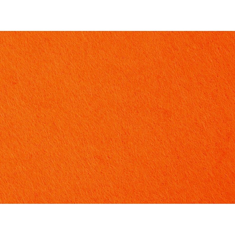 Hobbyfilt, ark 42x60 cm, tykkelse 3 mm, orange, 1 ark