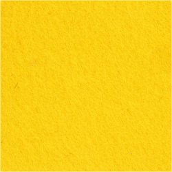 Hobbyfilt, ark 42x60 cm, tykkelse 3 mm, gul, 1 ark