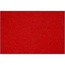 Hobbyfilt, ark 42x60 cm, tykkelse 3 mm, r&oslash;d, 1 ark