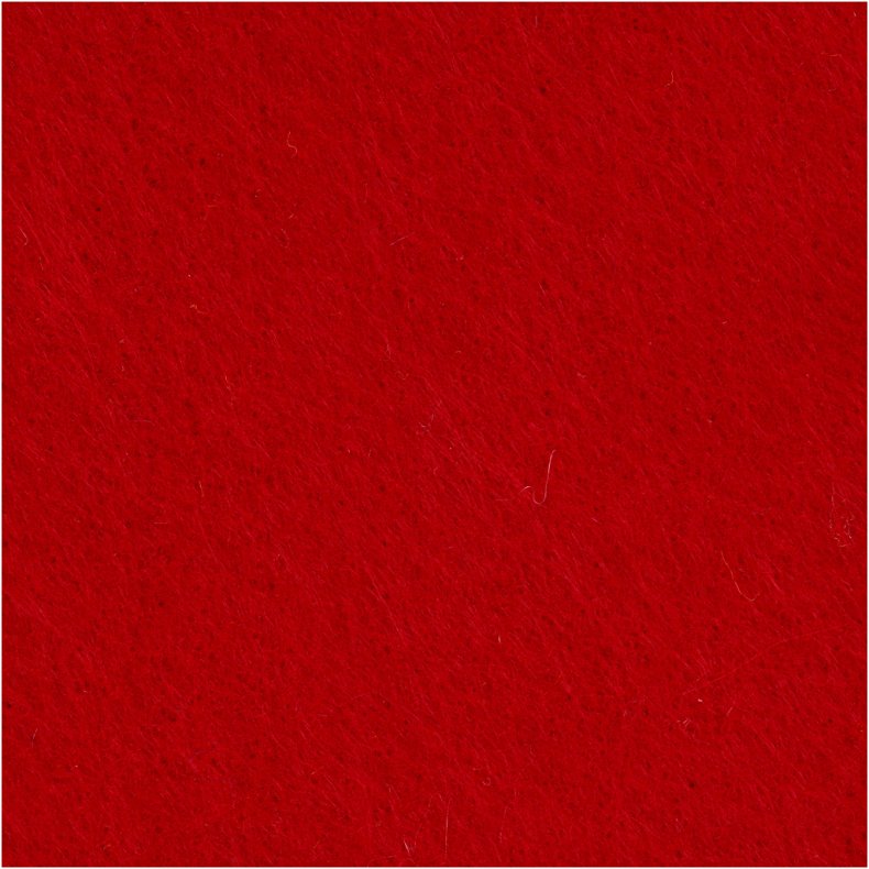 Hobbyfilt, ark 42x60 cm, tykkelse 3 mm, r&oslash;d, 1 ark