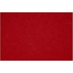 Hobbyfilt, ark 42x60 cm, tykkelse 3 mm, gl. r&oslash;d, 1 ark