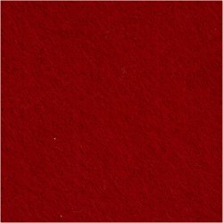 Hobbyfilt, ark 42x60 cm, tykkelse 3 mm, gl. r&oslash;d, 1 ark