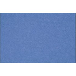 Hobbyfilt, ark 42x60 cm, tykkelse 3 mm, bl&aring;, 1 ark