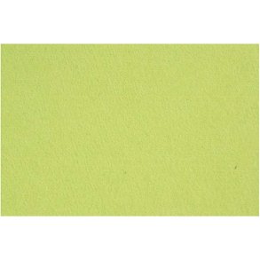 Hobbyfilt, ark 42x60 cm, tykkelse 3 mm, lys grøn, 1 ark