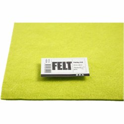 Hobbyfilt, ark 42x60 cm, tykkelse 3 mm, lys gr&oslash;n, 1 ark