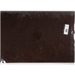 Hobbyfilt, ark 42x60 cm, tykkelse 3 mm, brun, 1 ark