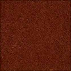 Hobbyfilt, ark 42x60 cm, tykkelse 3 mm, brun, 1 ark