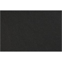 Hobbyfilt, ark 42x60 cm, tykkelse 3 mm, sort, 1 ark