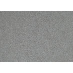 Hobbyfilt, ark 42x60 cm, tykkelse 3 mm, grå, 1 ark