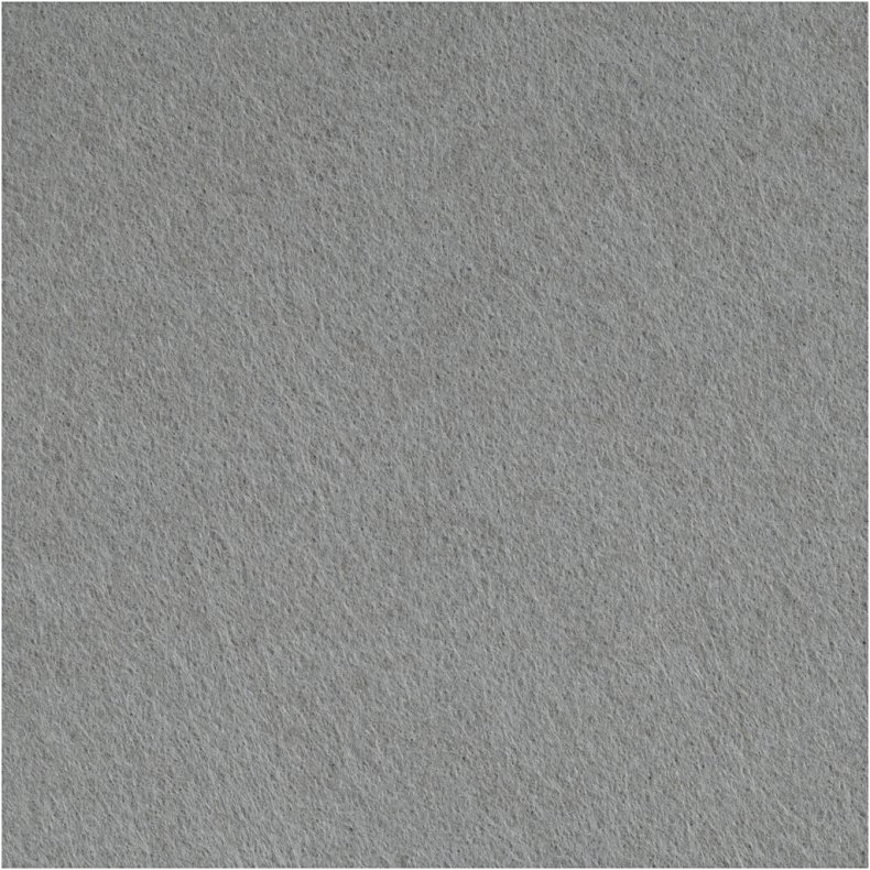 Hobbyfilt, ark 42x60 cm, tykkelse 3 mm, gr&aring;, 1 ark